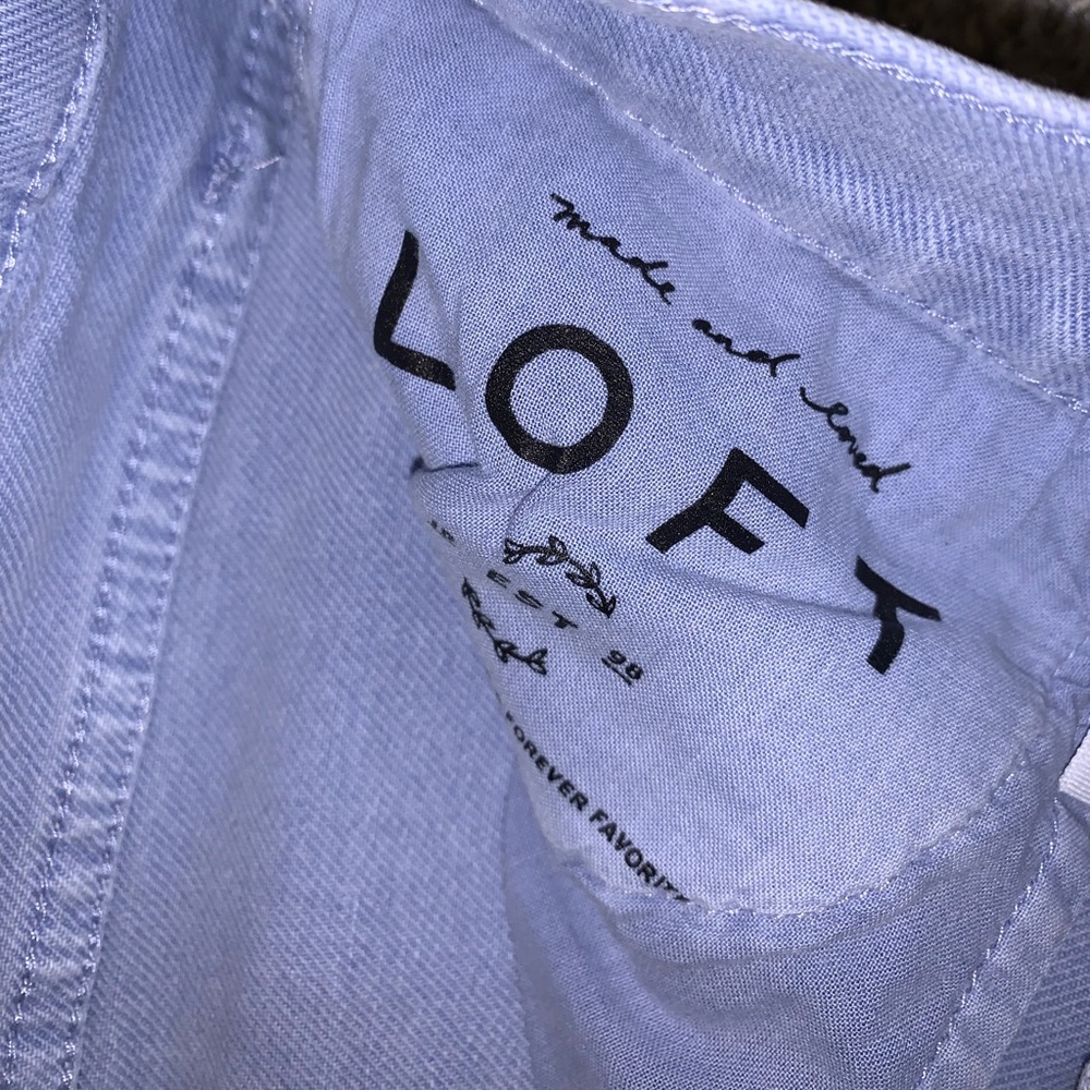 LOFT Light Blue Jean Shorts size 25 - Picture 7 of 11